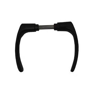 Klamka do drzwi  z szyldem okrągłym czarna